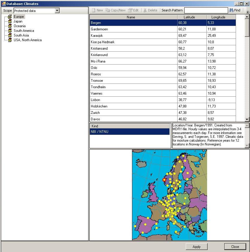 3:Select climate conditions from map