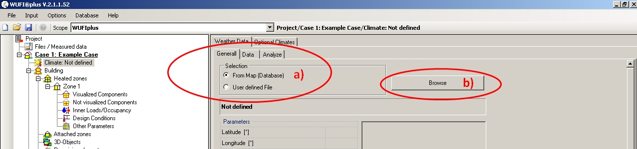 2:Set climate conditions